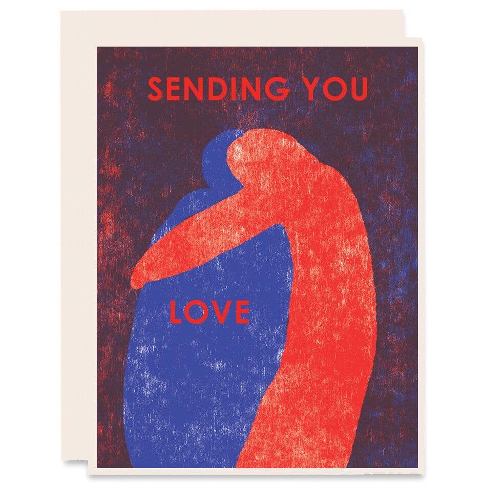 Sending You Love Letterpress Card