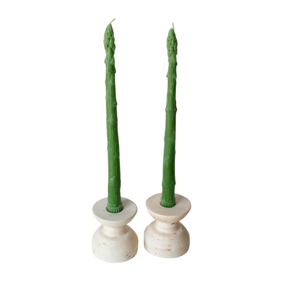 Asparagus Beeswax Tapers