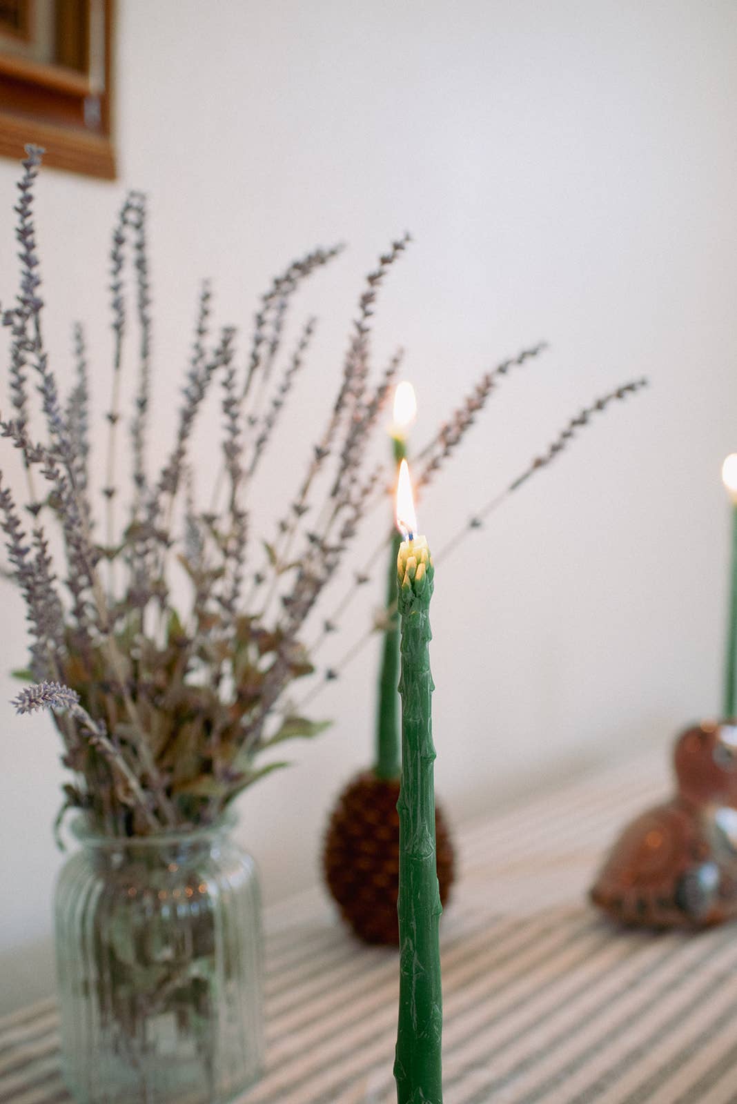 Asparagus Beeswax Tapers