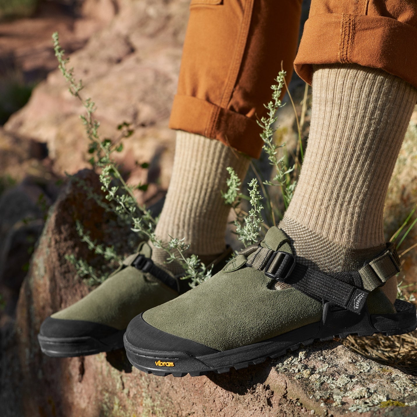 Mountain Clogs in Sagebrush Suede