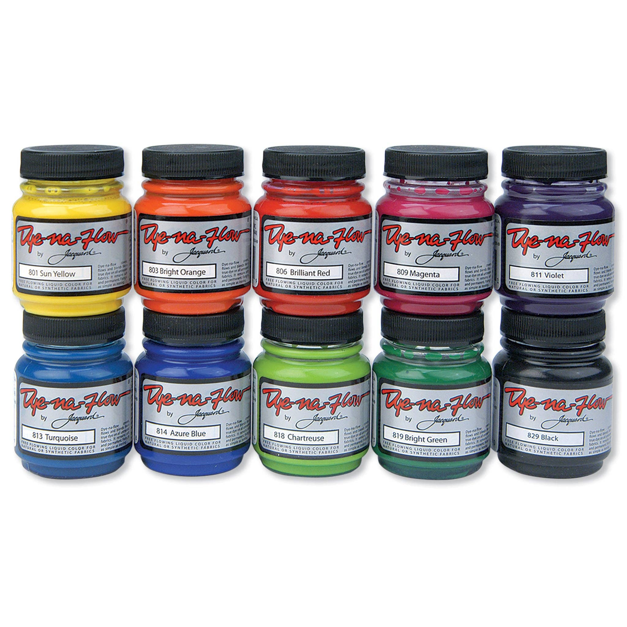 Jacquard DyeNaFlow 10Color Set Working Loose