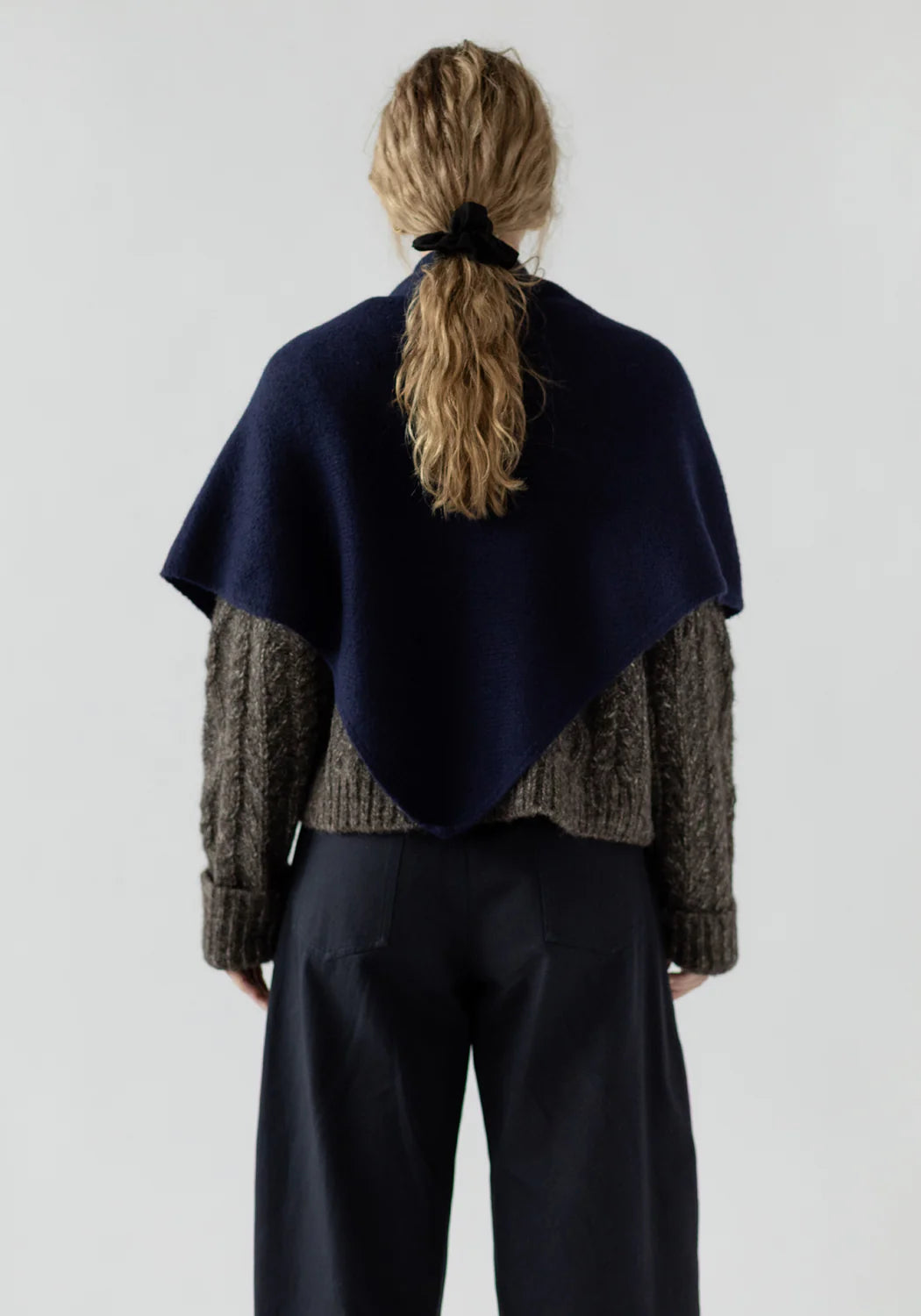 Felted Shawl Scarf in Baby Alpaca