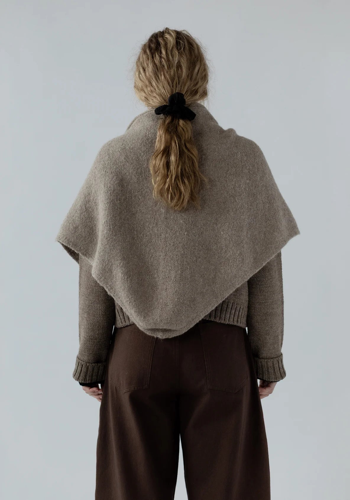 Felted Shawl Scarf in Baby Alpaca