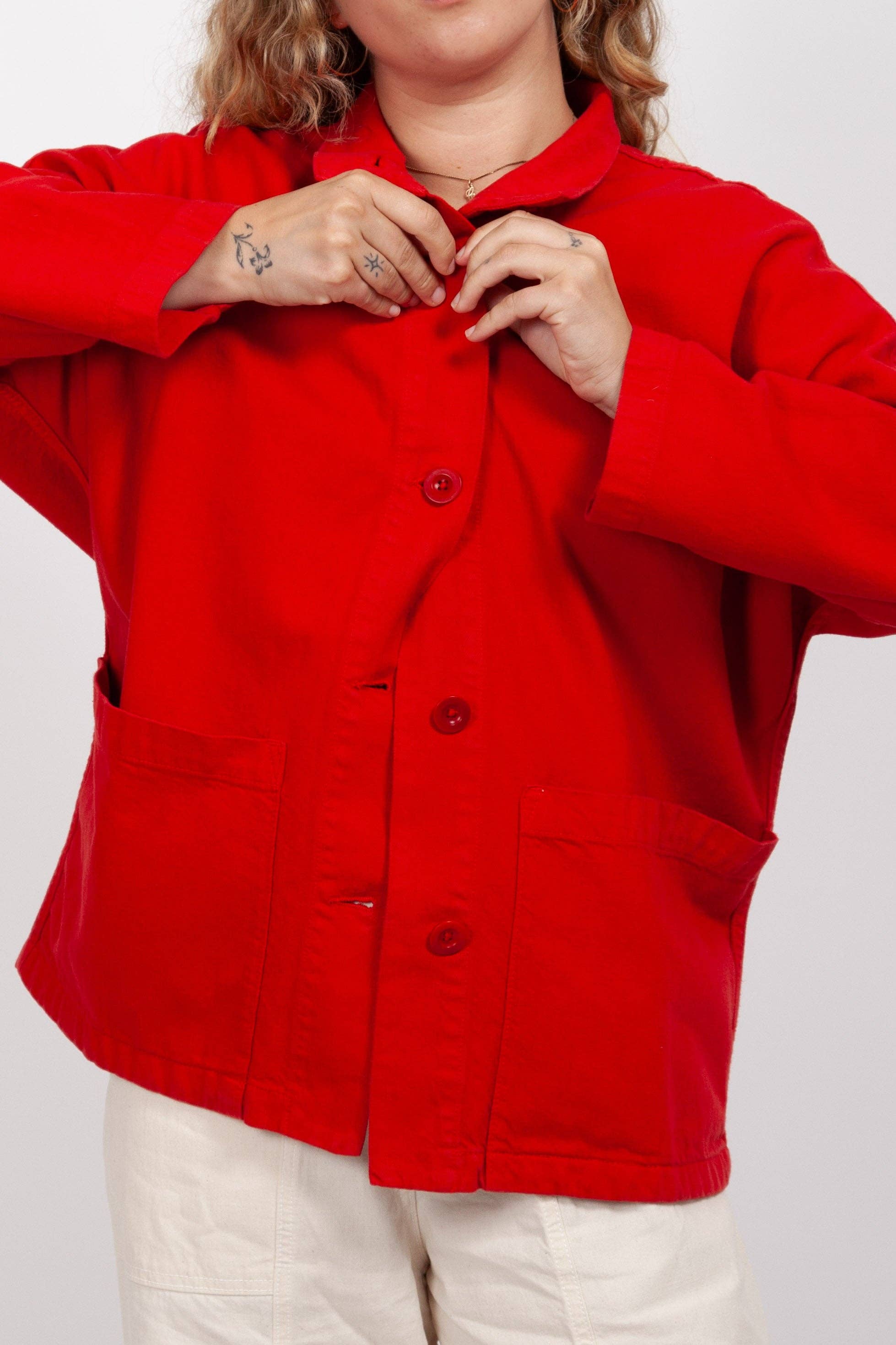 Gravel & Gold | Marram Jacket in Ruby  Working Loose