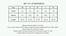 MS-121 Mockneck Tee in Basalt
