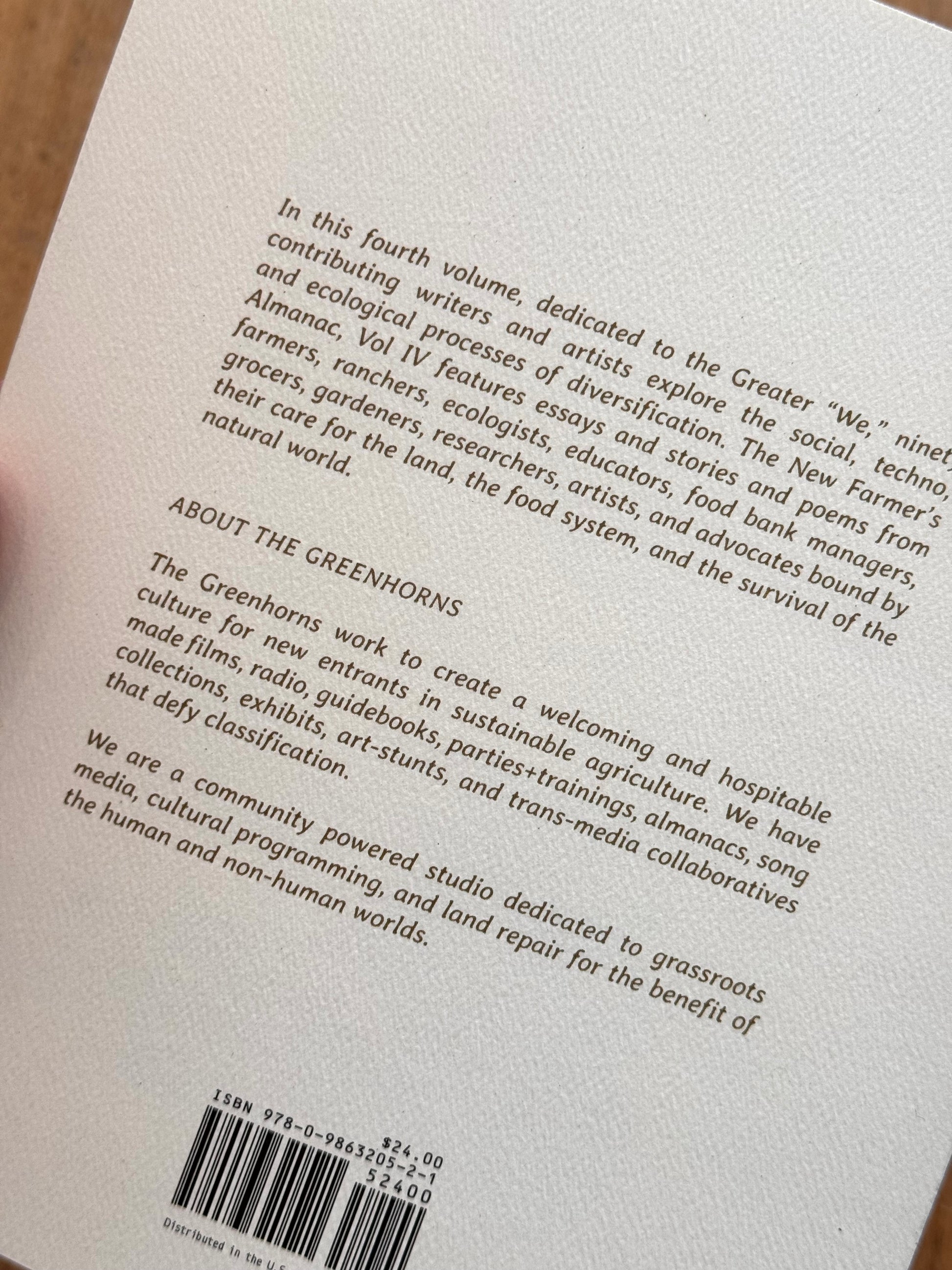 New Farmer's Almanac - Volume IV