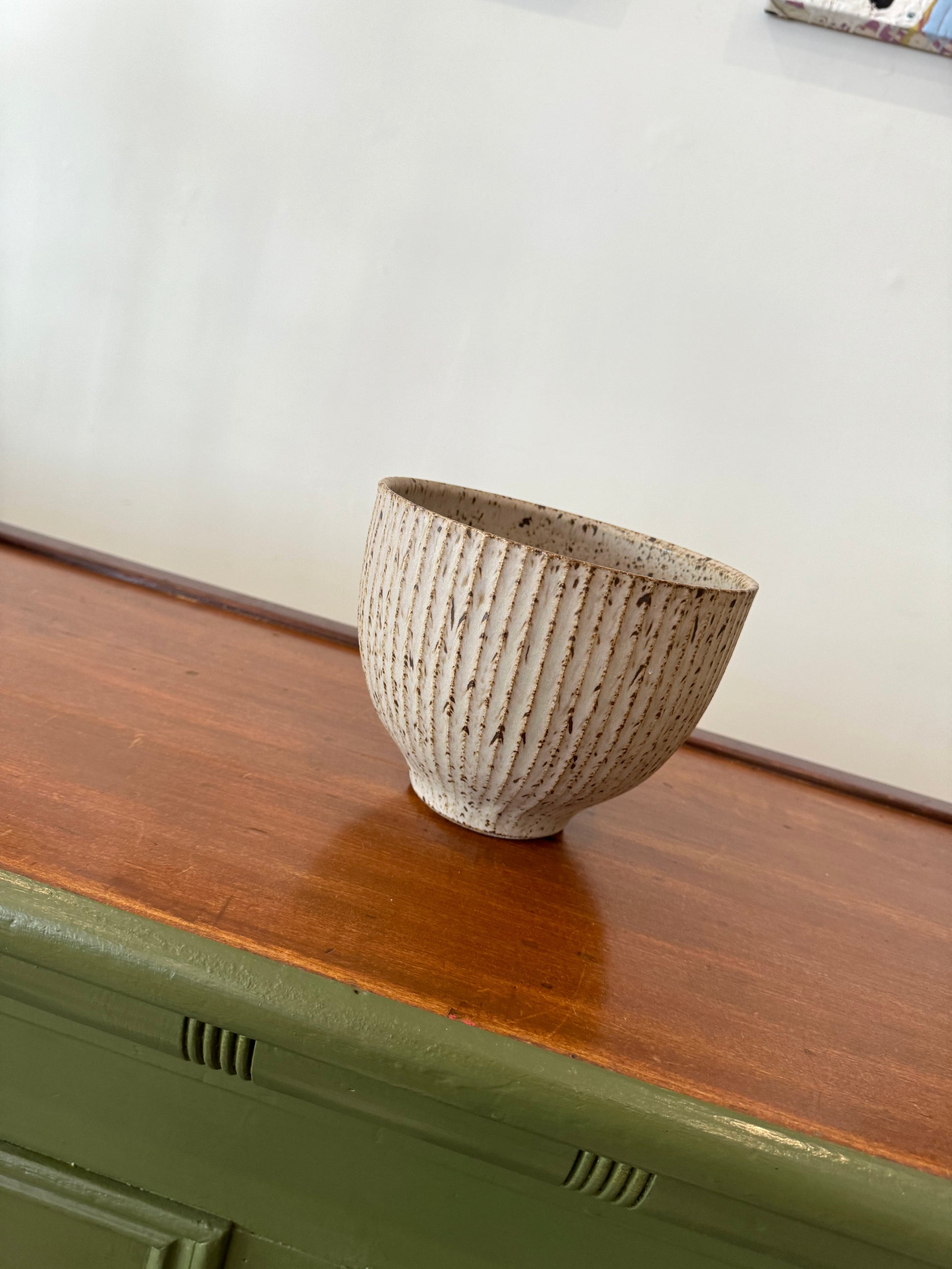 Large Faceted Serving Bowl