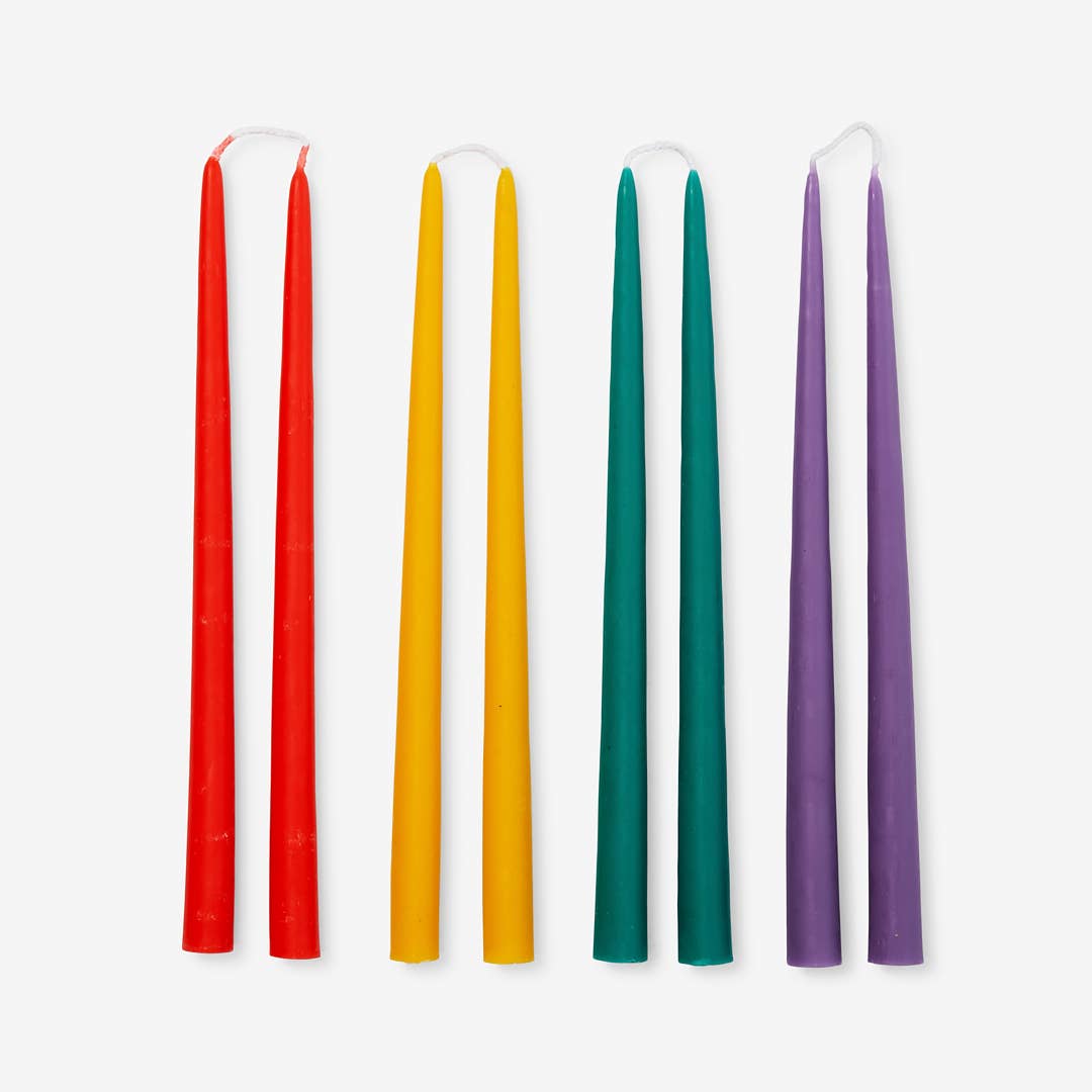 Coral Beeswax Candles