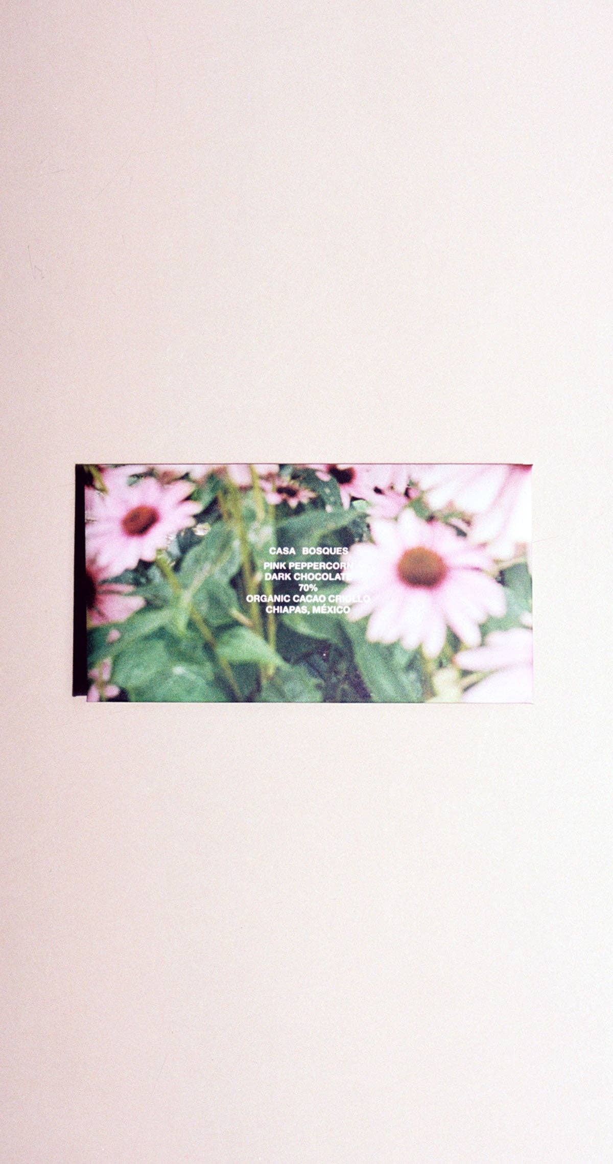 Pink Peppercorn Chocolate Bar