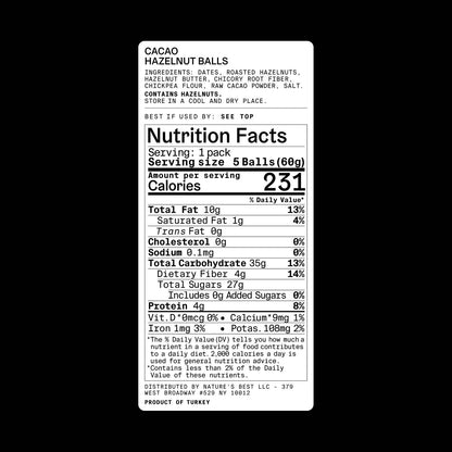 Energy Balls - Cacao Hazelnut