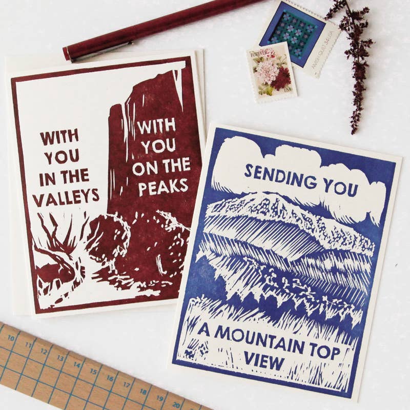 Mountain Top View Friendship Card