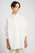 The Oversized Shirt in White Cotton Poplin
