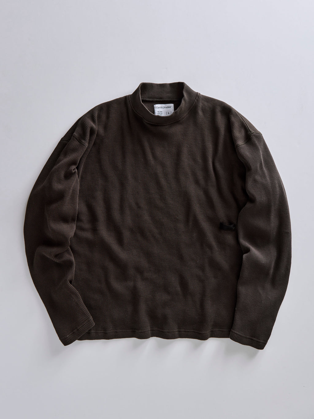 MS-121 Mockneck Tee in Basalt