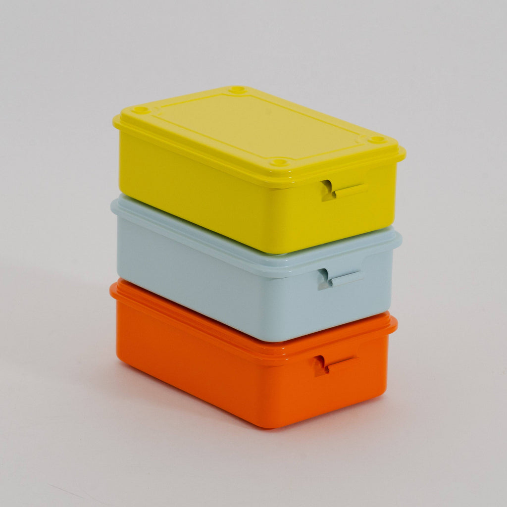 Orange Steel Stackable Storage Box