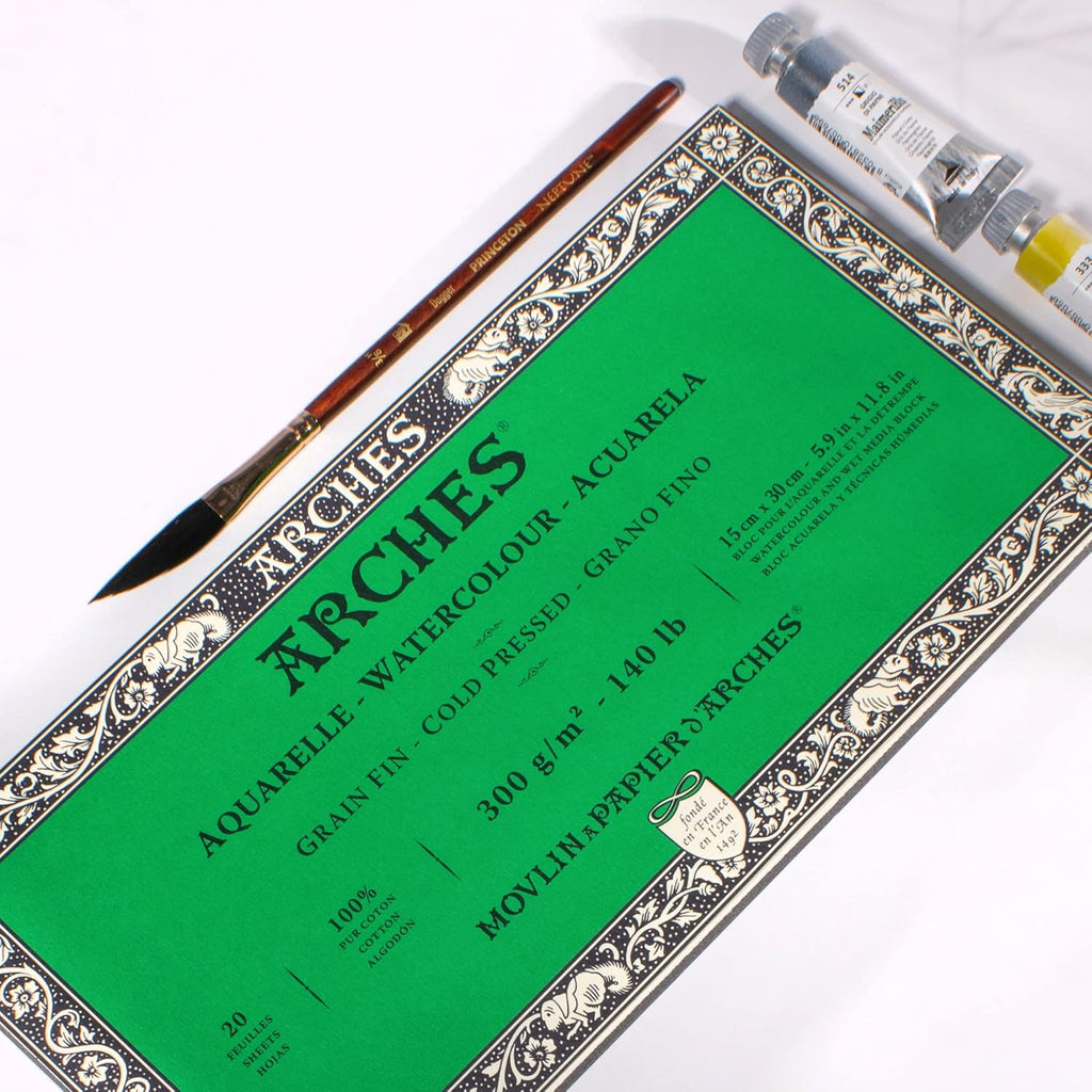 Arches Watercolor Block - Cold Press, 5.9" x 11.8"