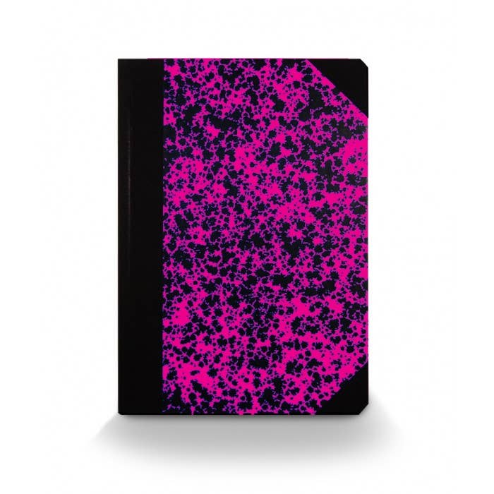 A5 Magenta Cloud Composition Notebook with Elastic