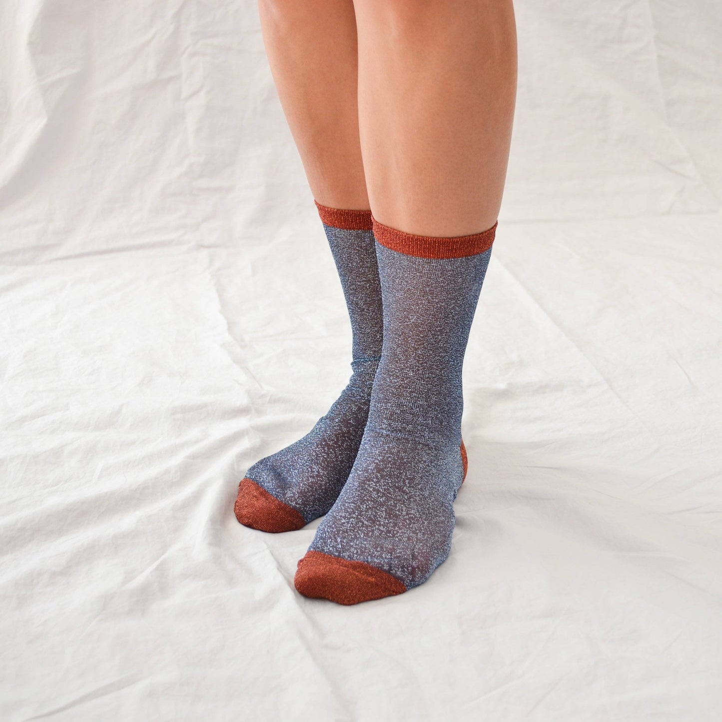 Broadway Metallic Socks
