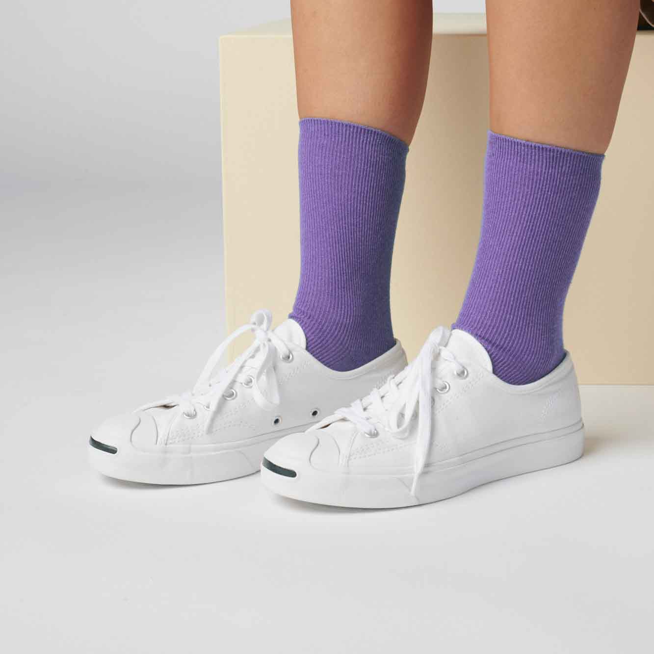 Wisteria Cotton Socks