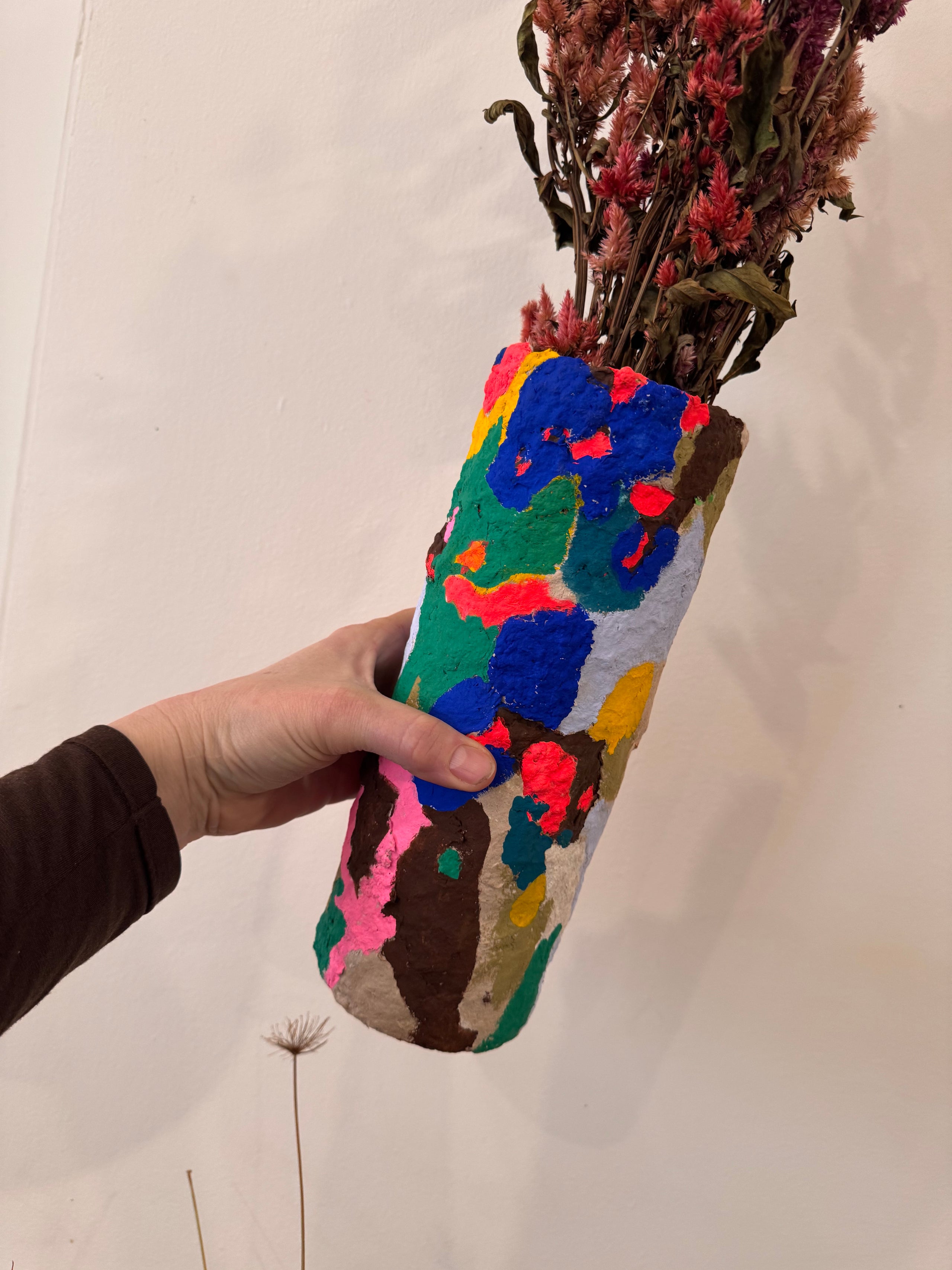 Floral Tube Vessel - Multi
