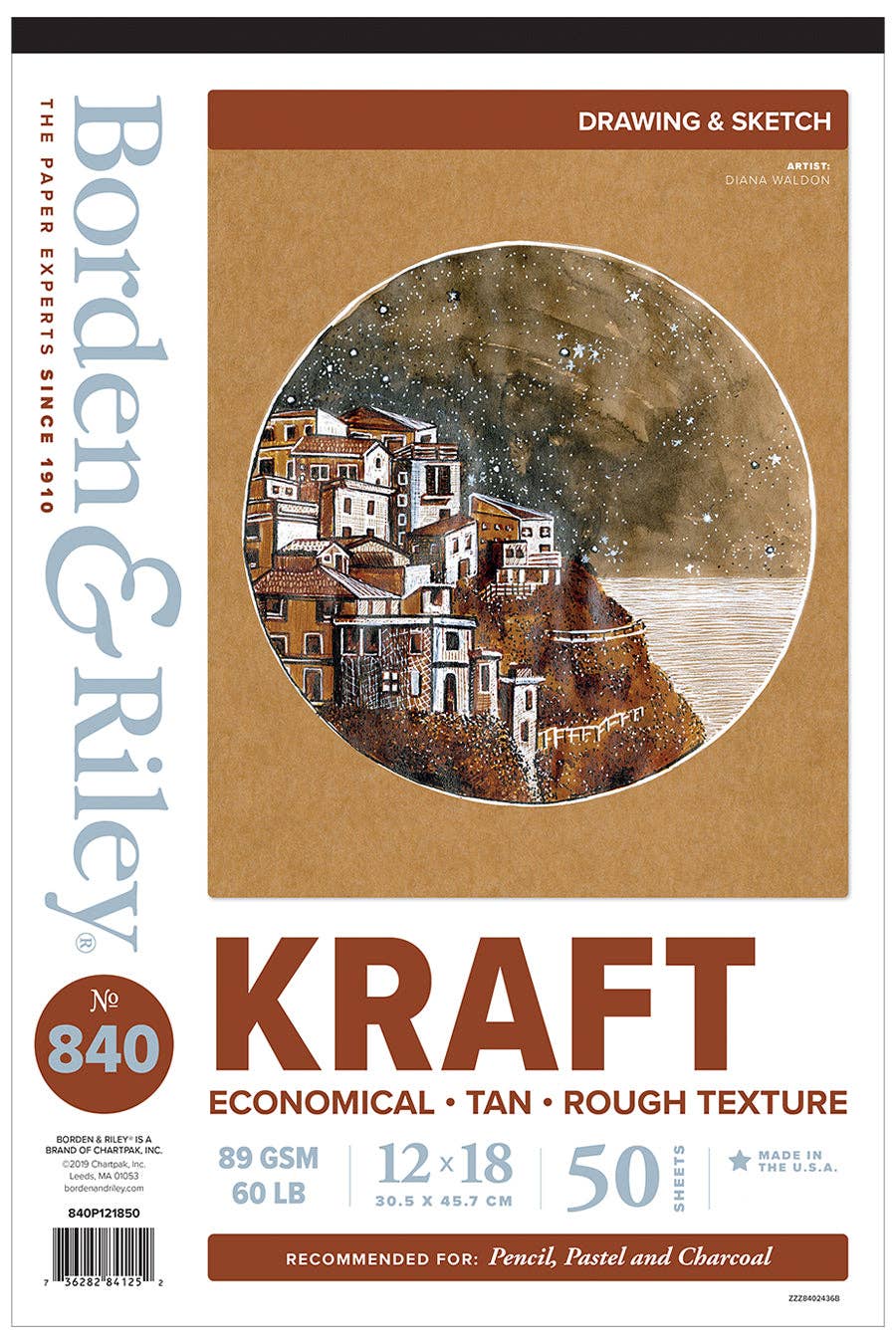 840 Kraft Pad - 12" x 18"