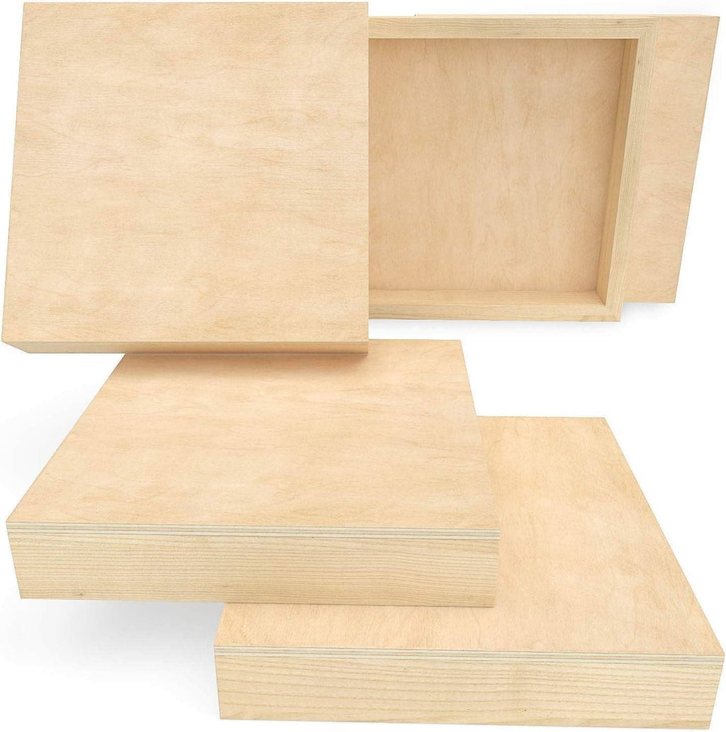8x8 Wood Canvas Board, Set of 5