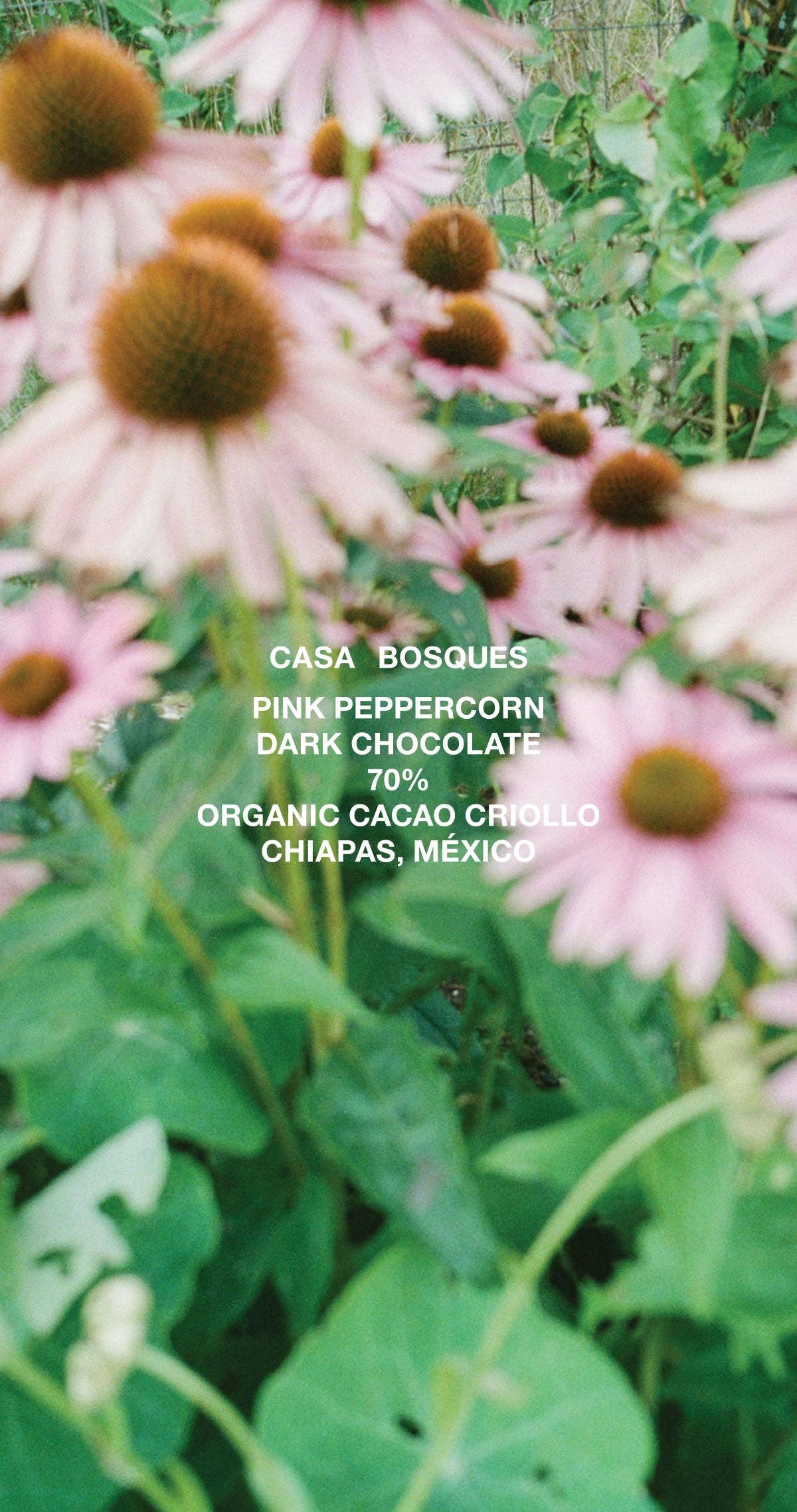 Pink Peppercorn Chocolate Bar