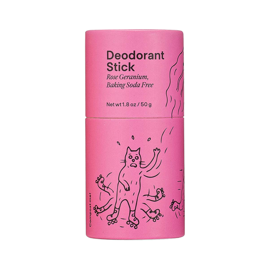Rose Geranium Baking Soda Free Deodorant Stick