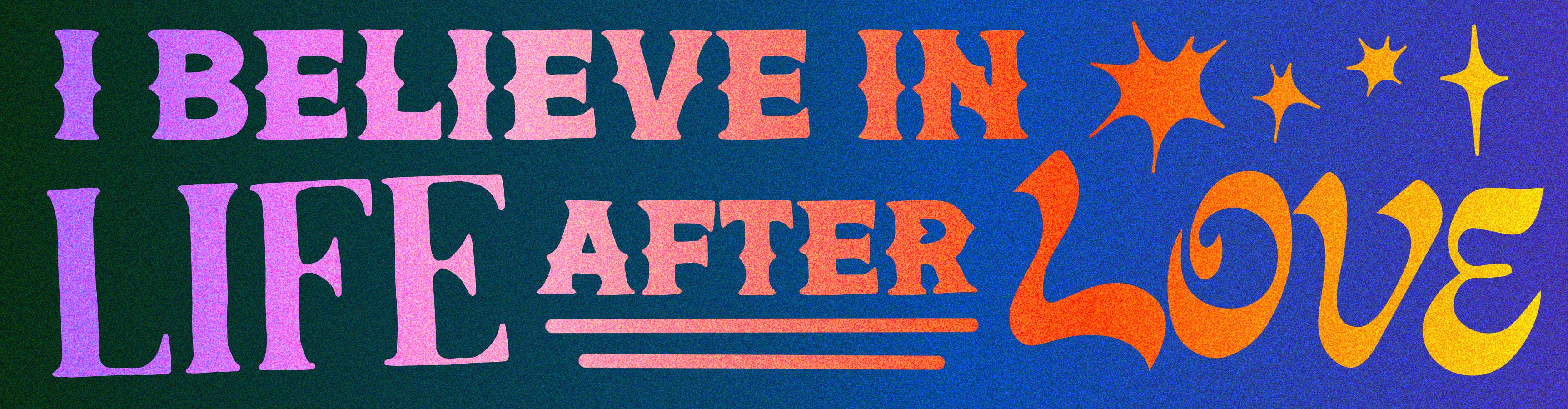I Believe in Life After Love - Bumper Sticker