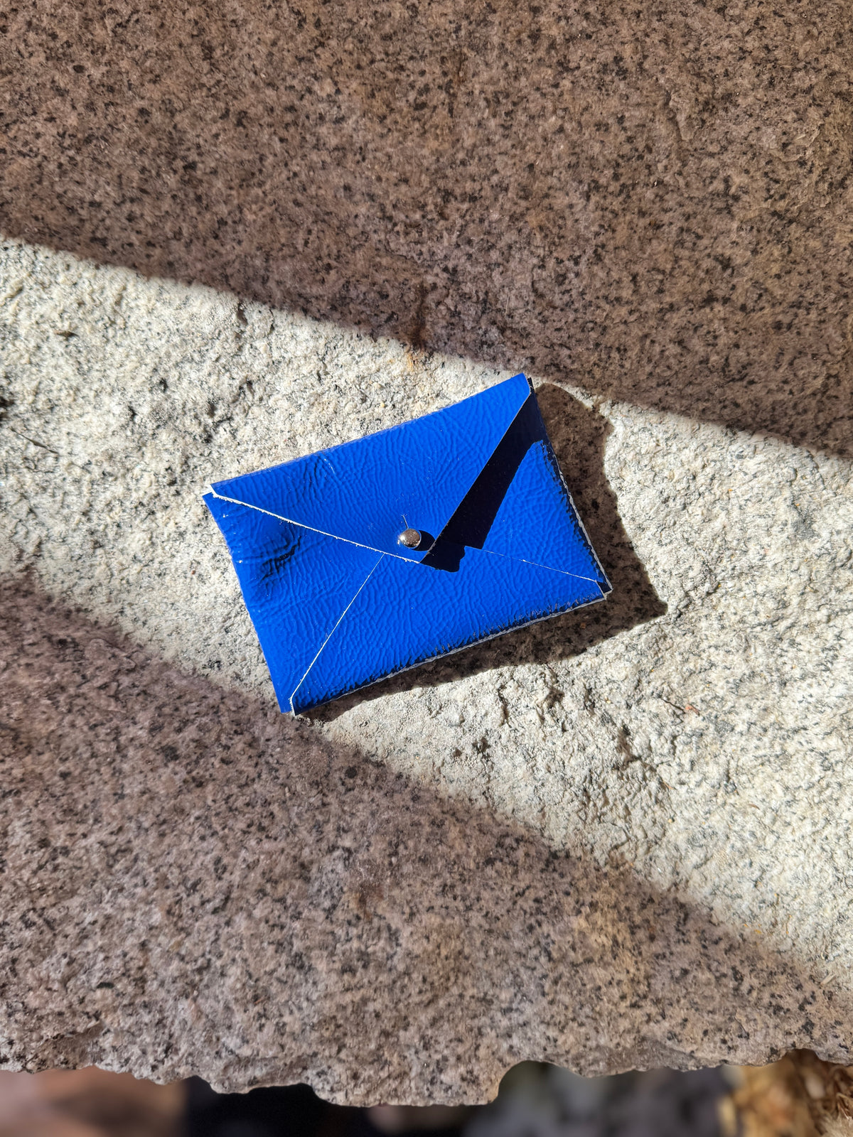 Andie Card Wallet: Candy Patent Cerulean