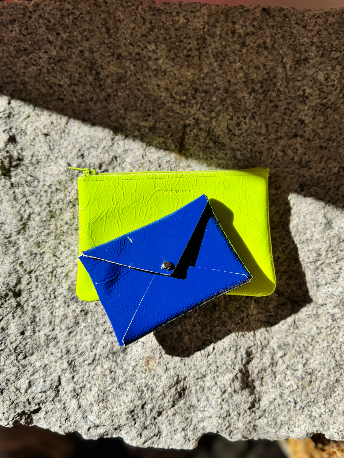 Andie Card Wallet: Candy Patent Cerulean