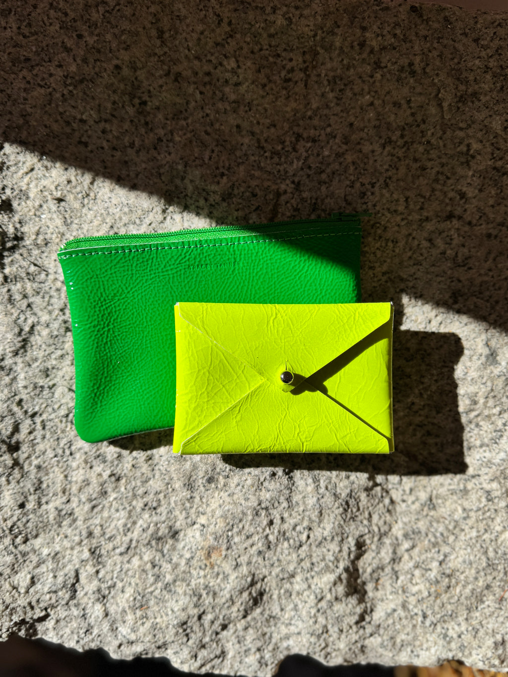 Andie Card Wallet: Fluoro Yellow