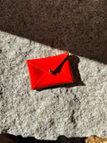 Andie Card Wallet in Candy Patent Vermillion