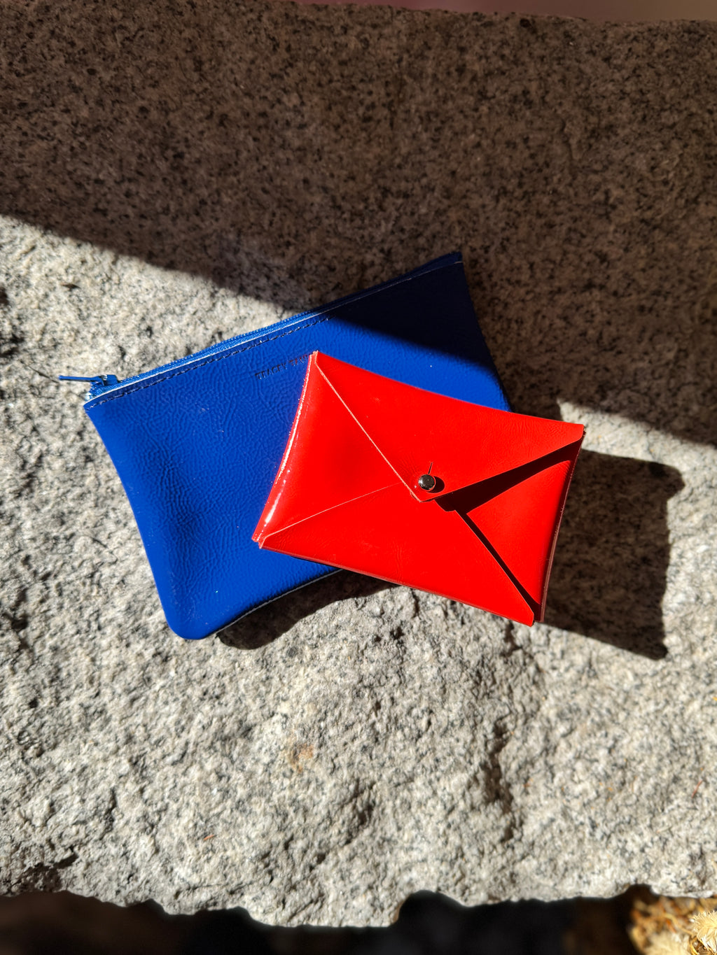 Andie Card Wallet in Candy Patent Vermillion