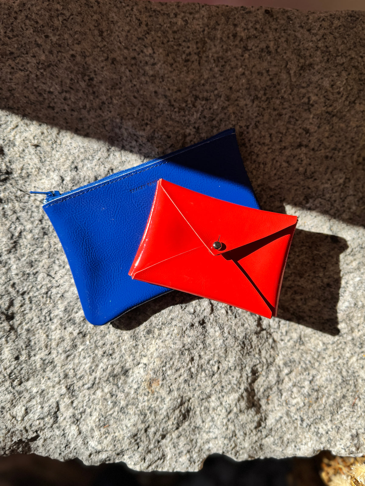 Andie Card Wallet in Candy Patent Vermillion