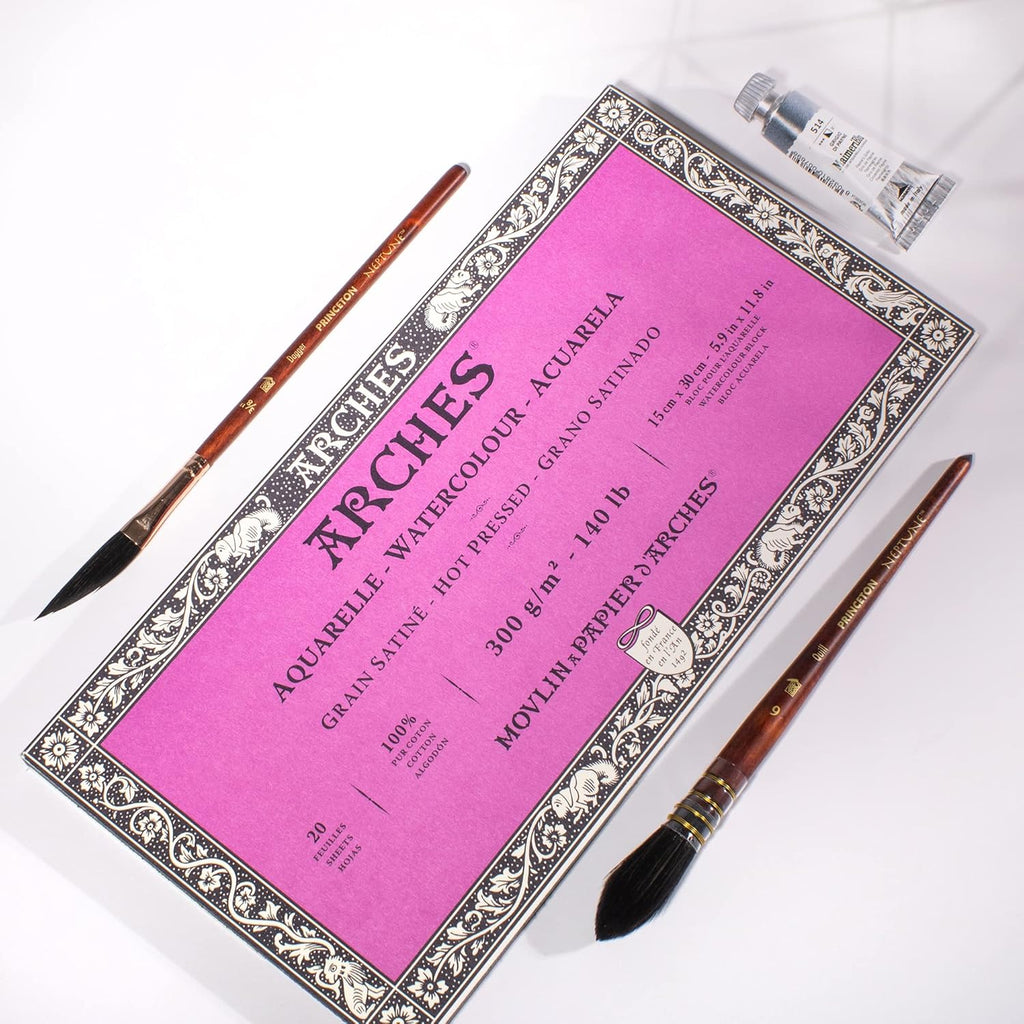 Arches Watercolor Block - Hot Press, 5.9" x 11.8"