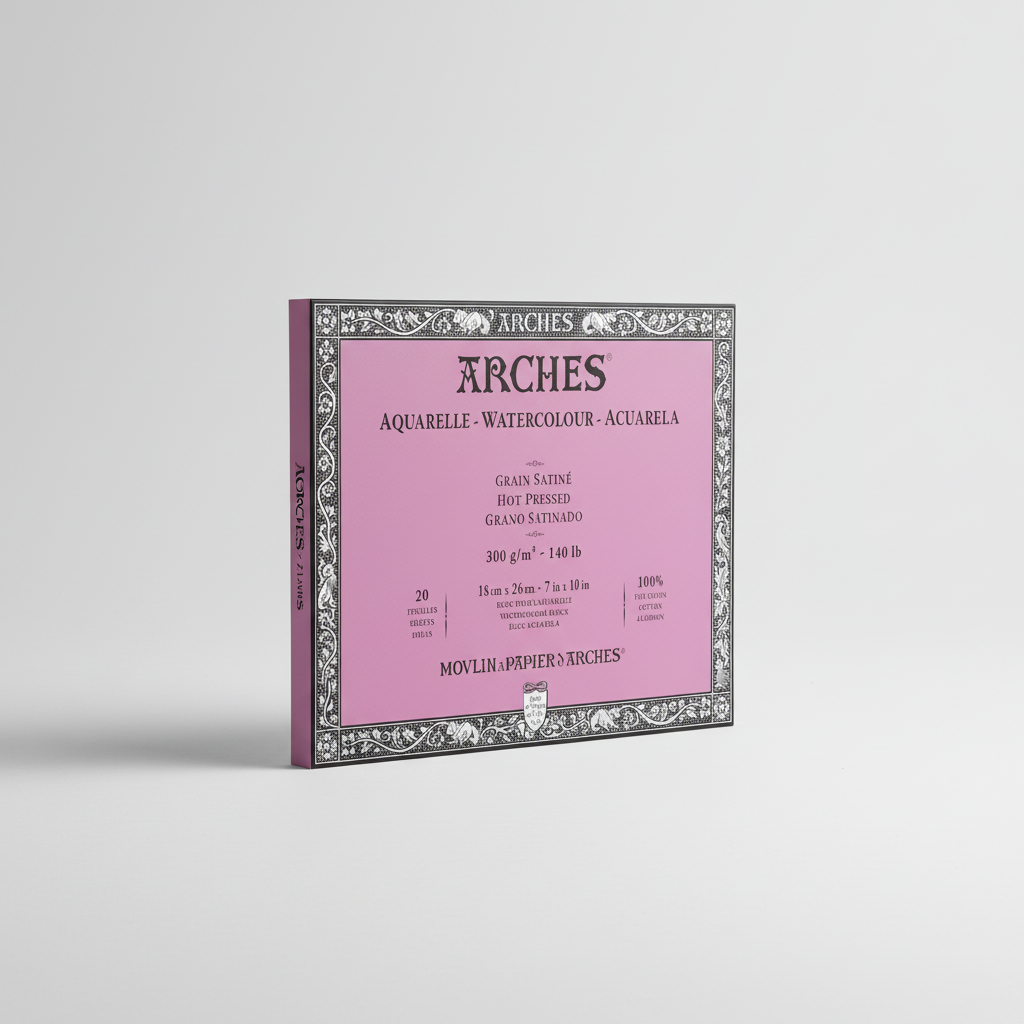 Arches Watercolor Block - Hot Press, 7" x 10"