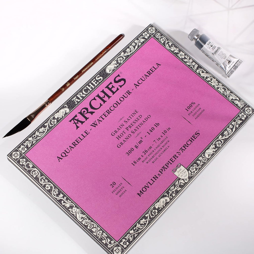 Arches Watercolor Block - Hot Press, 7" x 10"