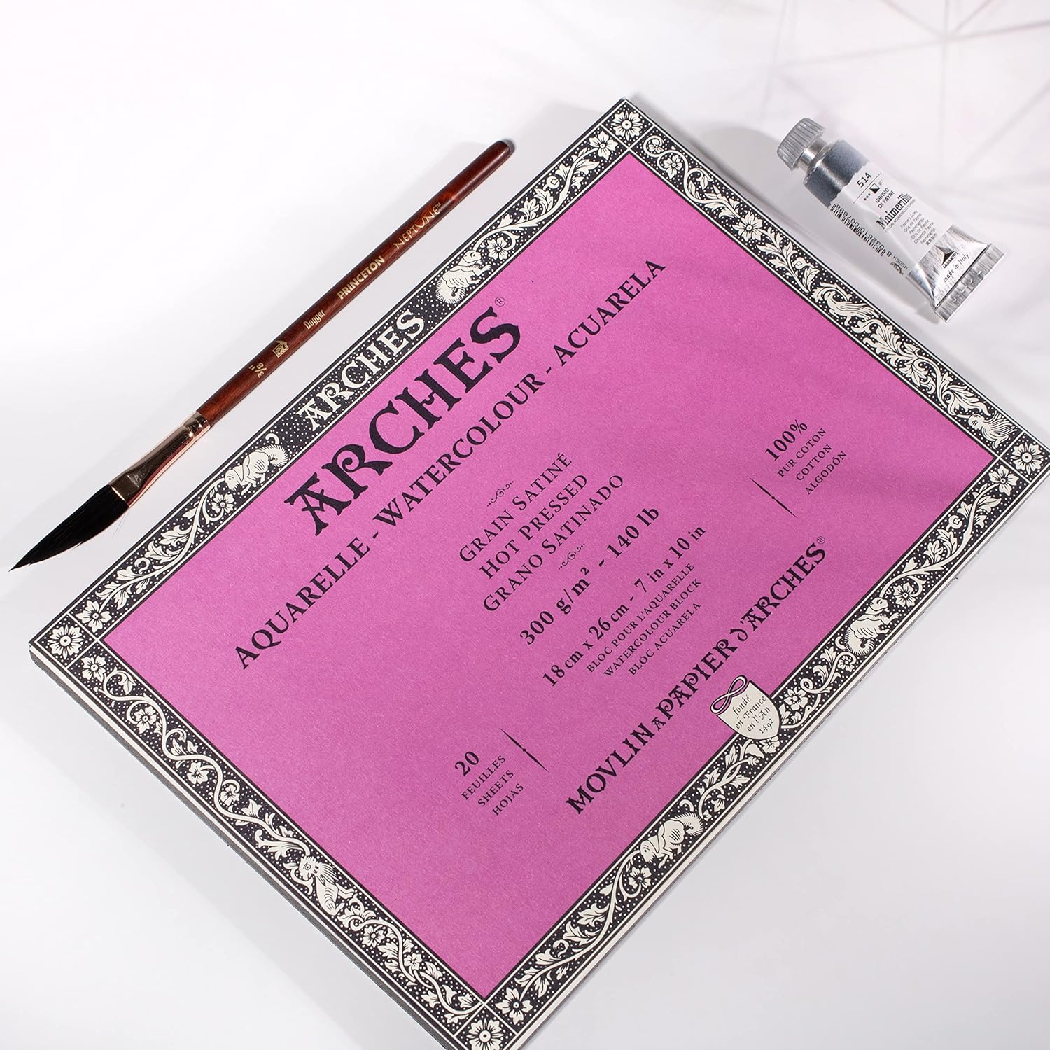 Arches Watercolor Block - Hot Press, 7" x 10"