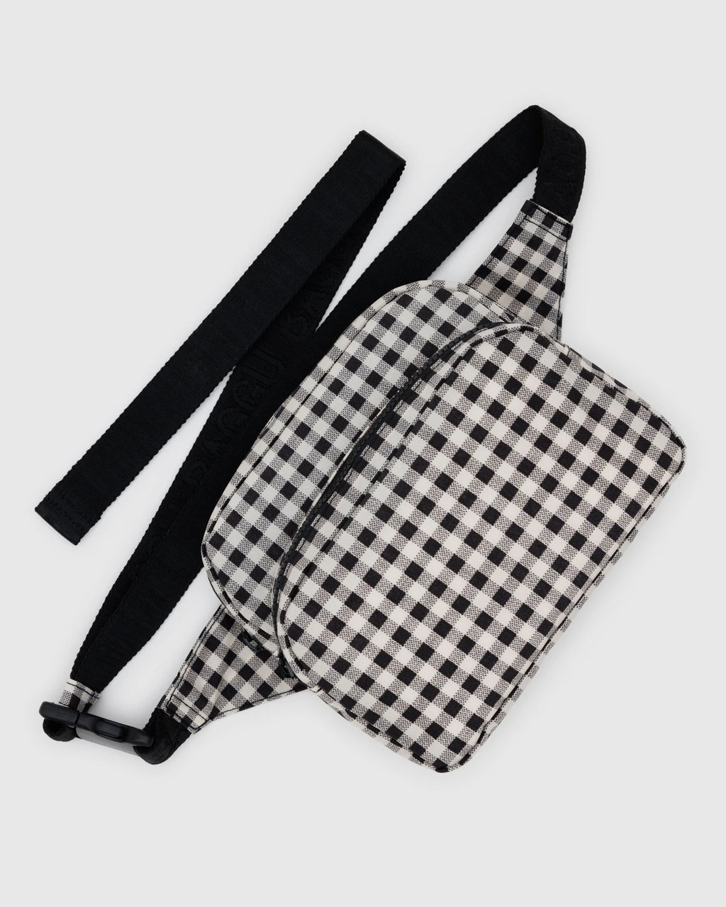 Fanny Pack - Black + White Gingham