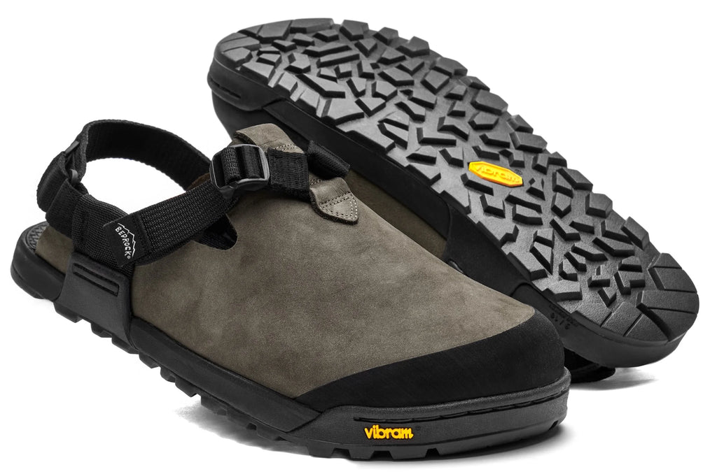 Mountain Clogs in Driftwood Nubuck Leather