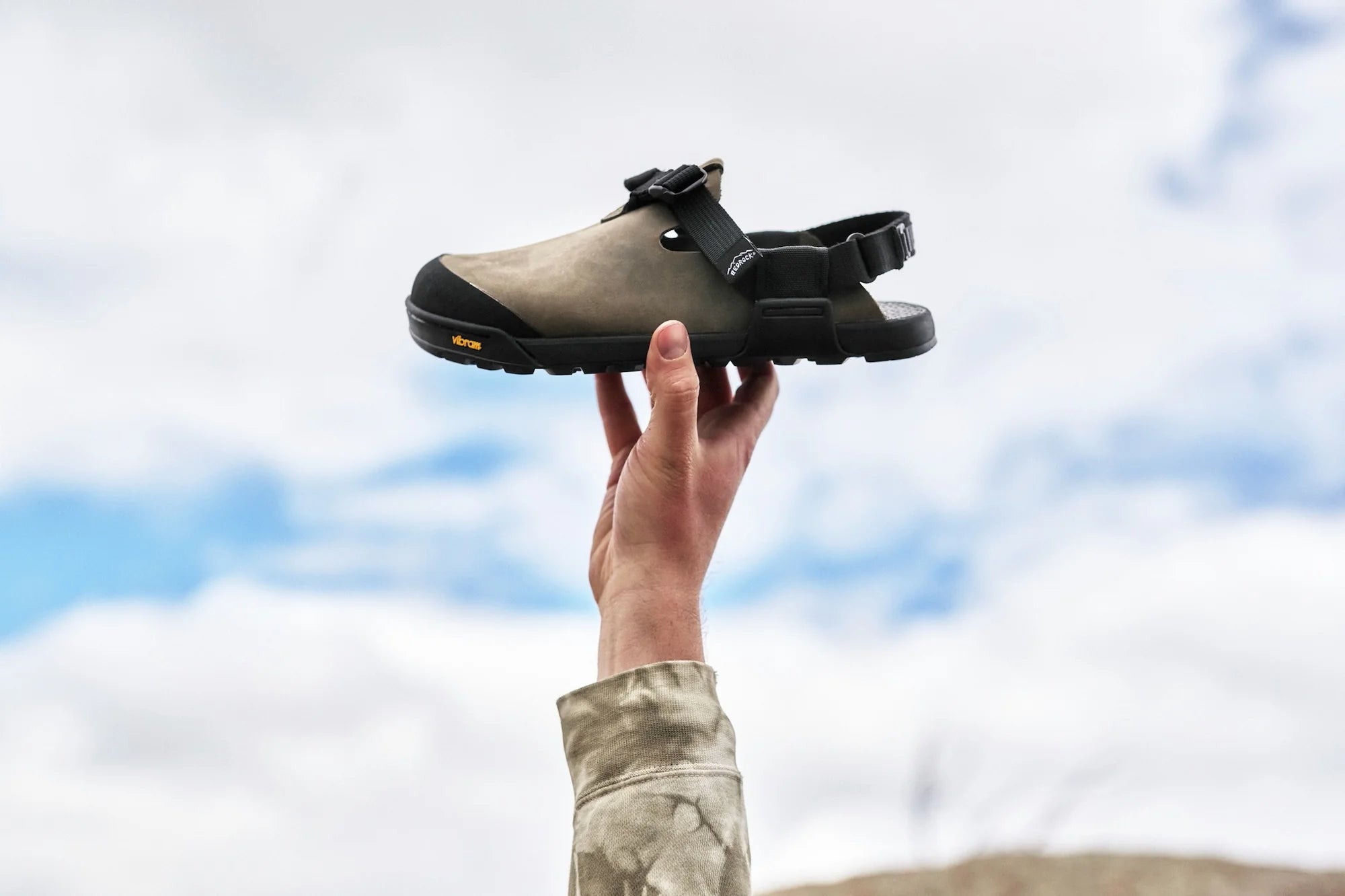 Mountain Clogs in Driftwood Nubuck Leather