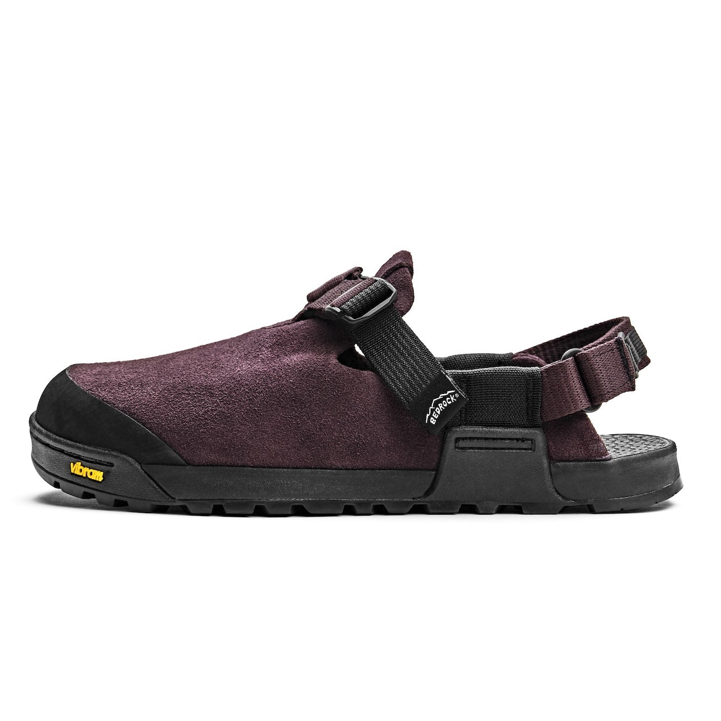Mountain Clogs in Plum Suede