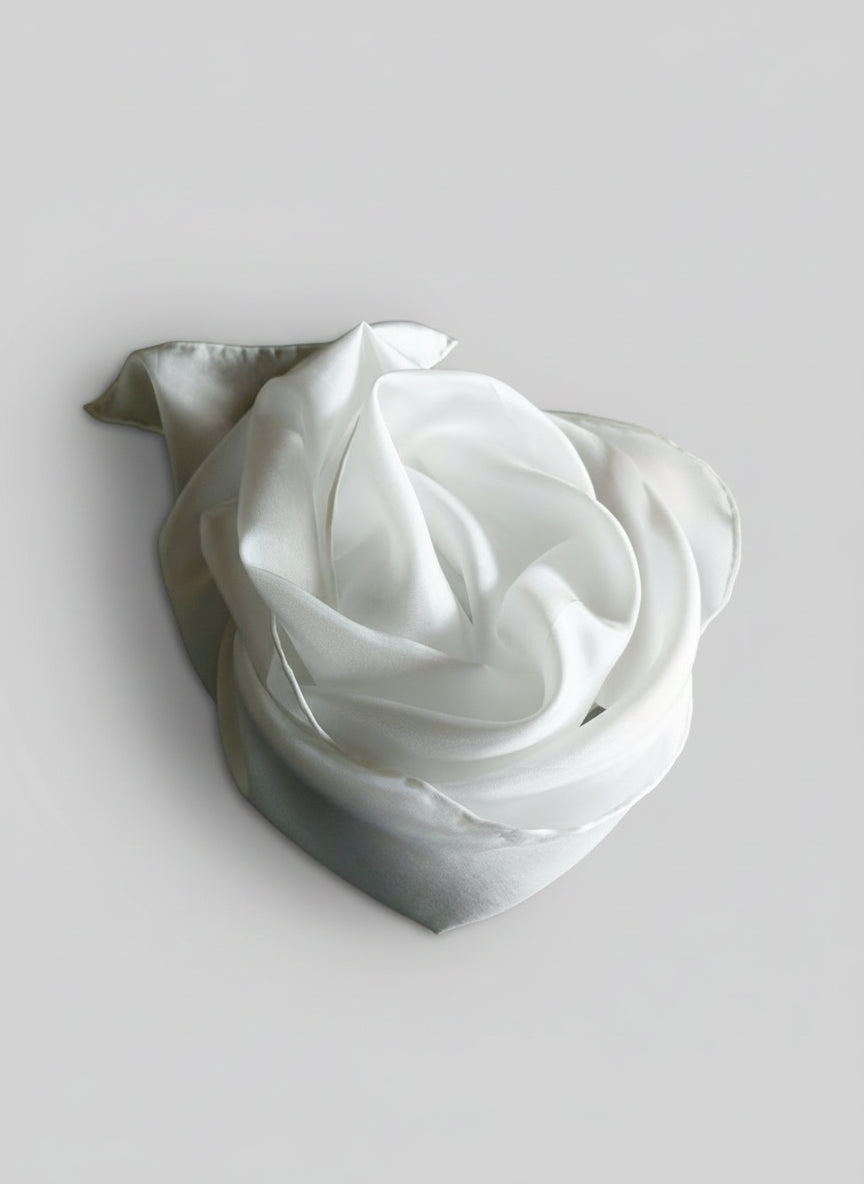 Blank Silk Habotai Scarf 22" x 22"