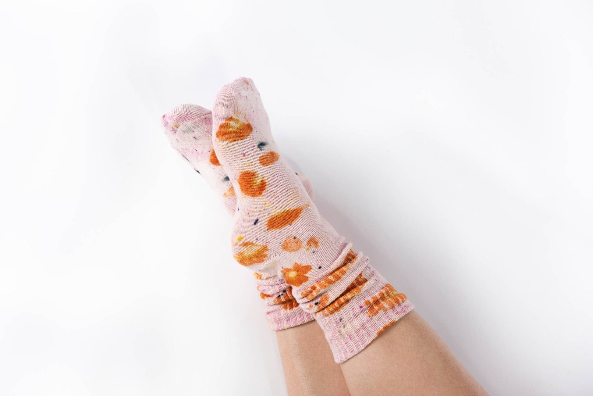 Flower Power Bamboo Socks in Pink Floral