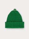 Brushed Rib Hat Speckled Pompom in Pagoda