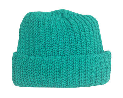 Peacock Cotton Knit Beanie