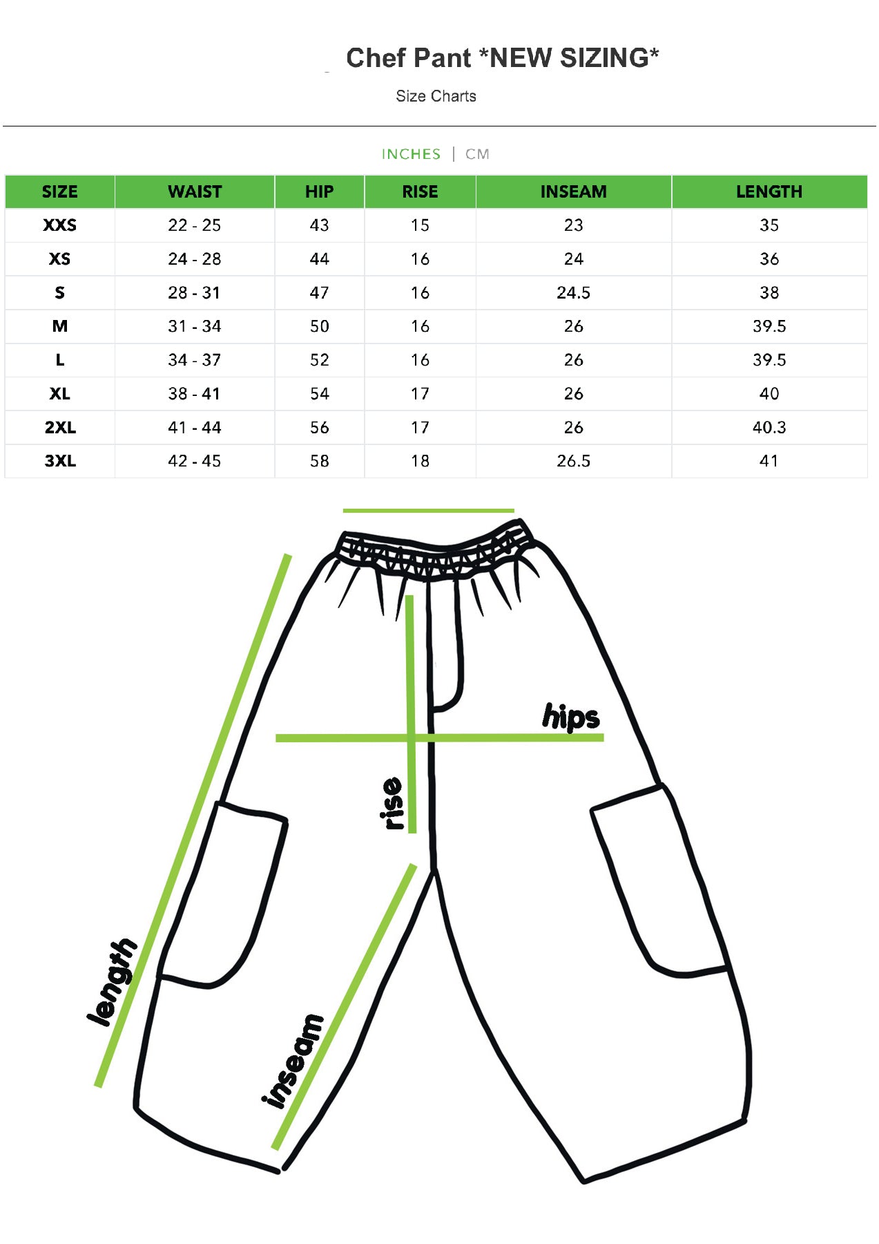 F.D.A. Black Sesame Rayon Chef Pant