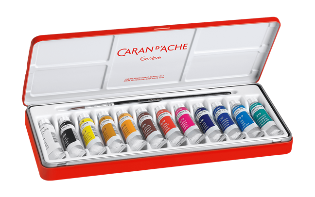 Box of 12 Tubes of Paint GOUACHE STUDIO 10 ml