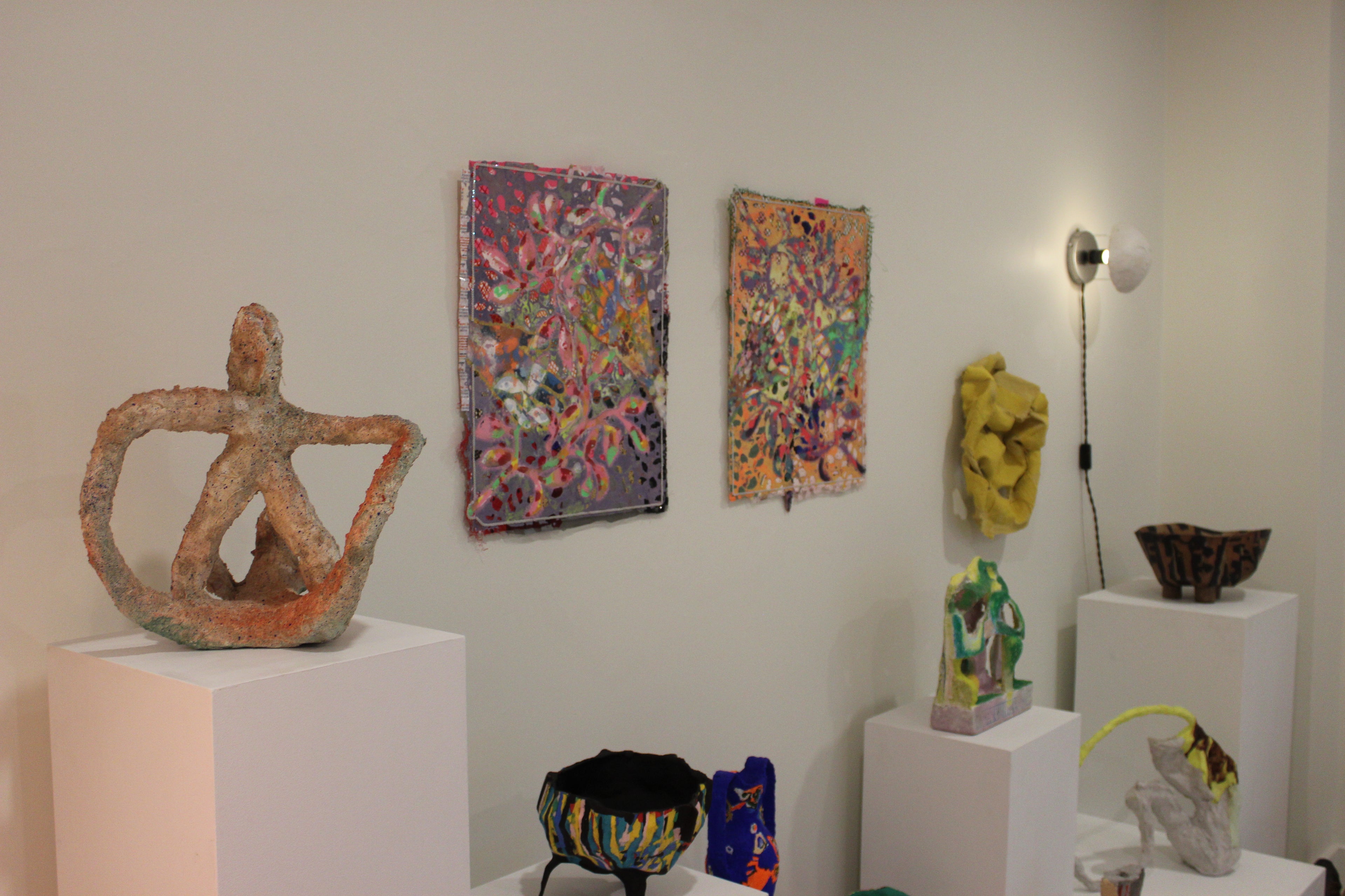 Blueberry Plants and I (Orange), from the Kinship Series