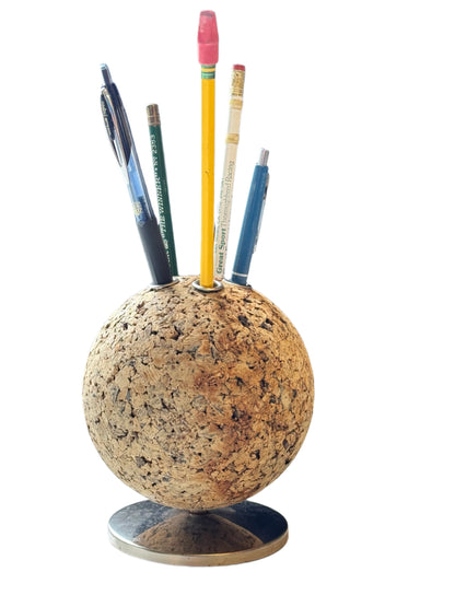 Round Cork Rotating Desk Caddy